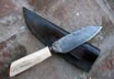 Integral Cable Damascus Utility Knife