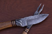 Cable Damascus Knife and Fork Table Set