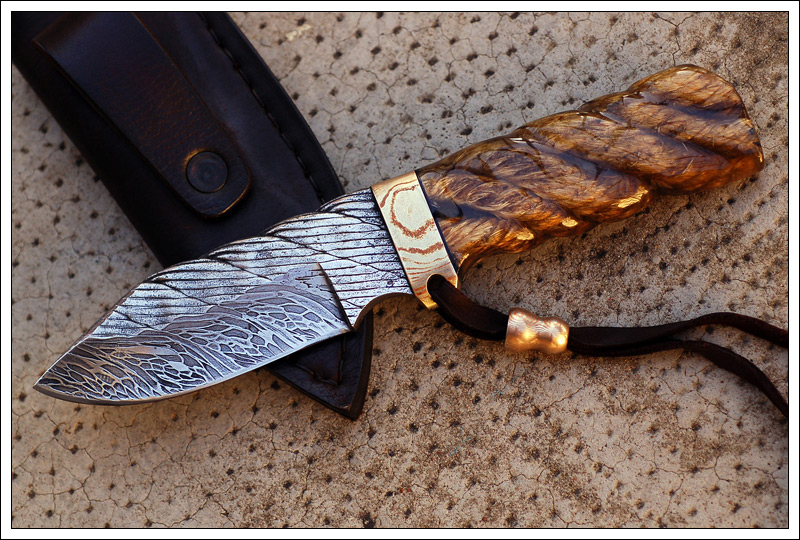 Cable Damascus, Mokume and Rope Clip Point Page 2