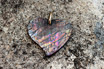 Cable Damascus Heart Pendant