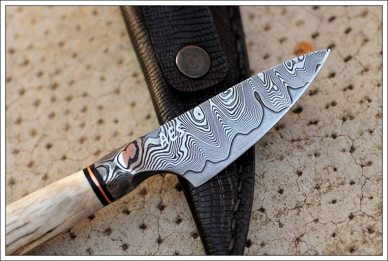 Two San Mai Damascus Integral EDC Knives!