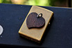 Cable Damascus Heart Pendants
