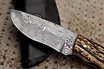 Full Flat Tang San Mai Damascus Knife
