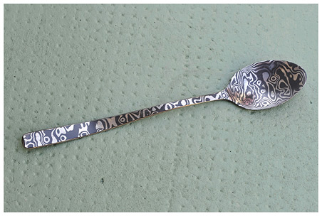 Stainless Damascus Cooking Spoon