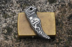 Big Stainless Damascus Bear Claw Pendant