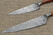 Integral San Mai Damascus and Wood Criollo / Utility Knives
