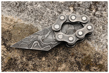 Motorcycle Chain San Mai Damascus Kiridashi