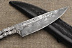 Integral Motorcycle Chain Damascus Knife