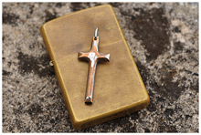 Mokume Cross Pendant