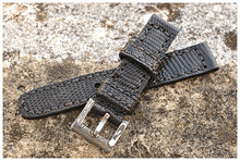 Lizzard Skin Strap and Stainless Damascus Buckle