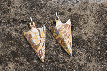 Mokume Arrow Head Pendants