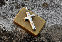 Mokume Cross Pendant