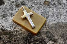 Mokume Cross Pendant