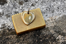 Mokume Heart Pendant