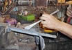 Knifemaking - Fairbairn-Sykes Dagger in Chainsaw Chain and 5160