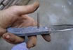 Knifemaking - Fighter with Psychodelic Micarta Handle