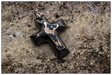 Stainless Damascus and Mokume Crosses and Crucifixes