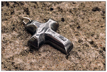 Stainless Damascus and Mokume Crosses and Crucifixes