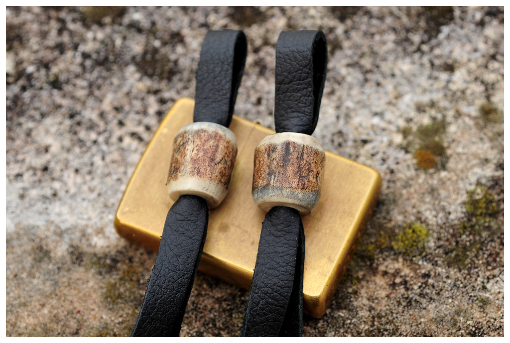 Lanyard Beads - Damascus / Mokume / Stag / Micarta