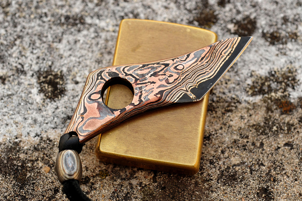Assorted Damascus and Mokume EDC Tools
