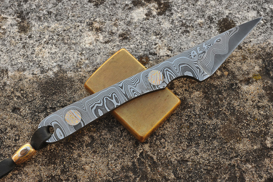 Assorted Damascus and Mokume EDC Tools
