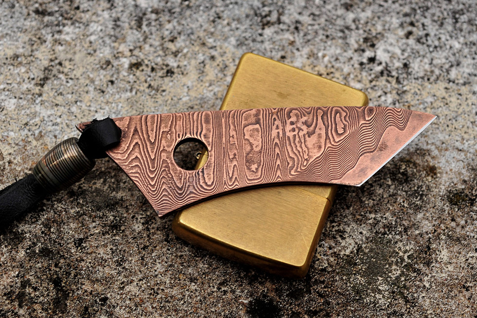 Assorted Damascus and Mokume EDC Tools