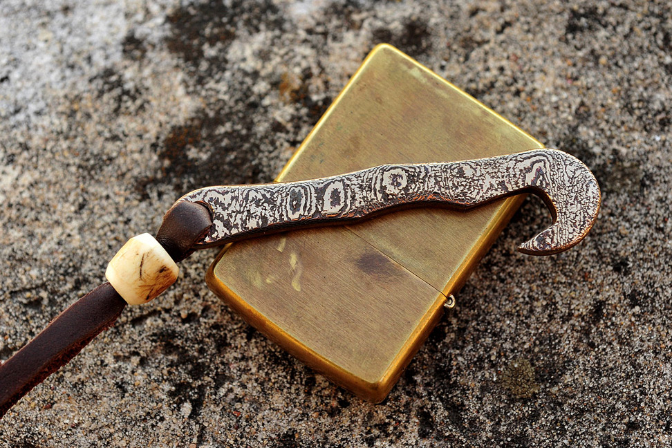Assorted Damascus and Mokume EDC Tools