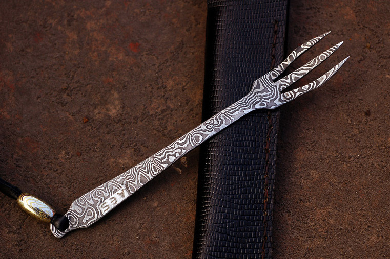 Assorted Damascus and Mokume EDC Tools