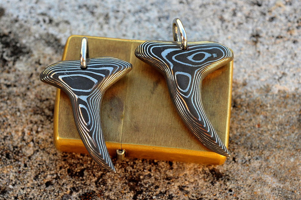 Assorted Damascus and Mokume Jewelry