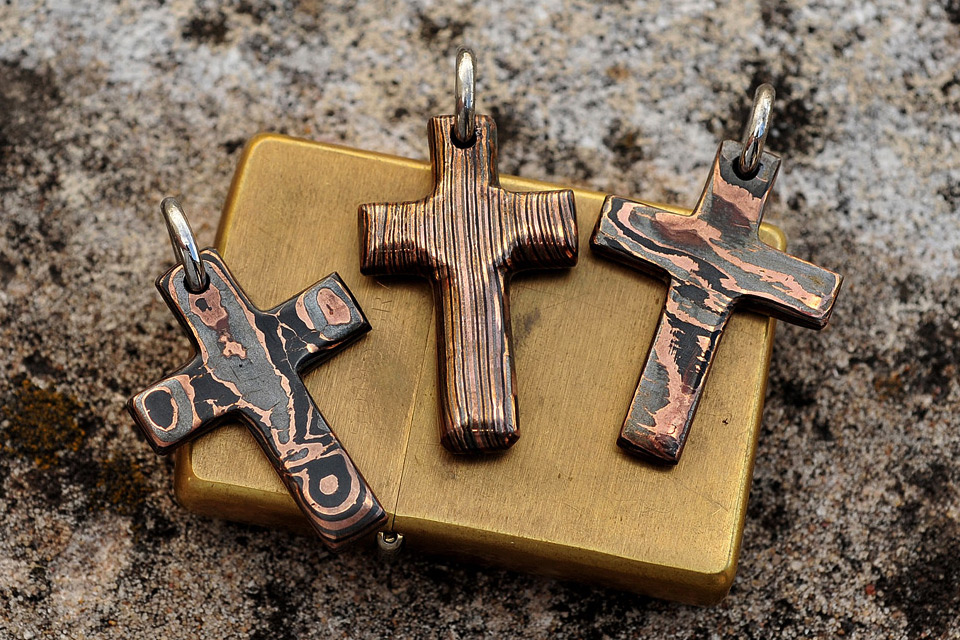 Assorted Damascus and Mokume Jewelry
