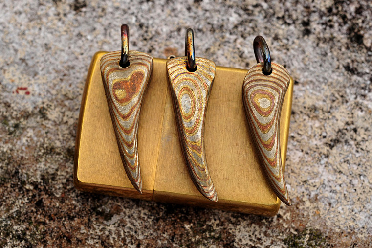 Assorted Damascus and Mokume Jewelry