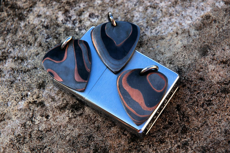 Assorted Damascus and Mokume Jewelry