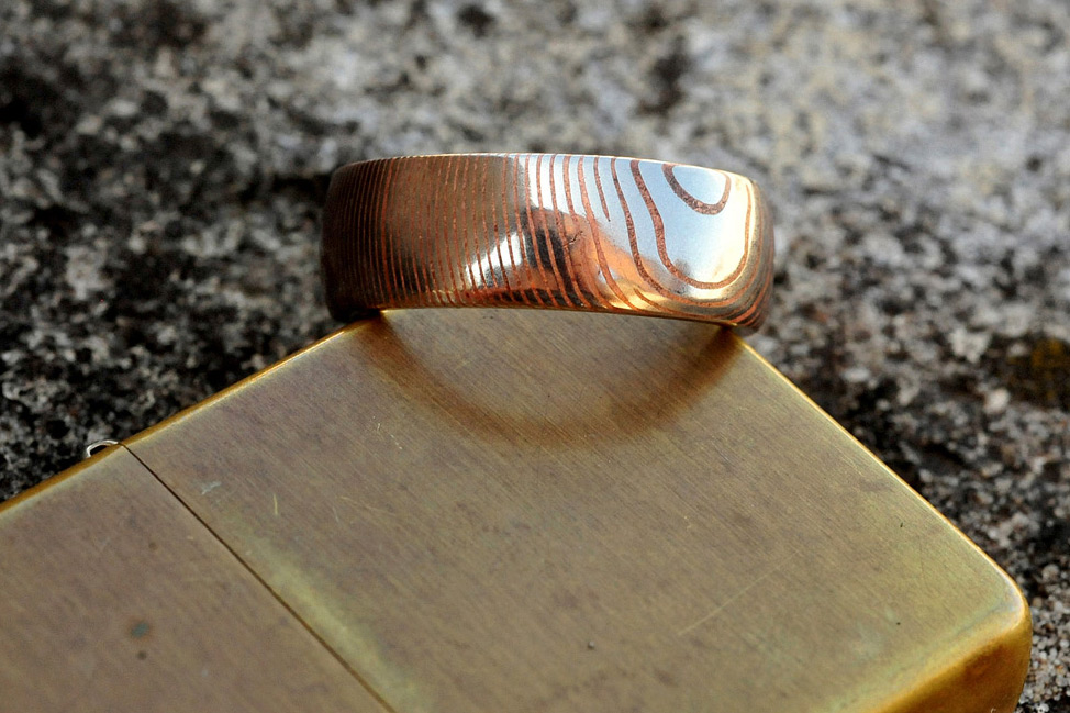 Assorted Damascus and Mokume Jewelry