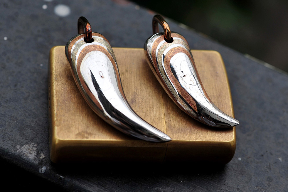 Assorted Damascus and Mokume Jewelry