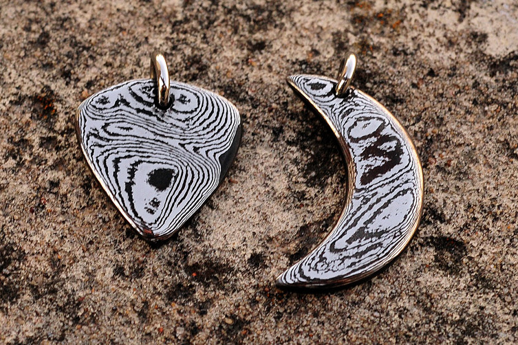 Assorted Damascus and Mokume Jewelry