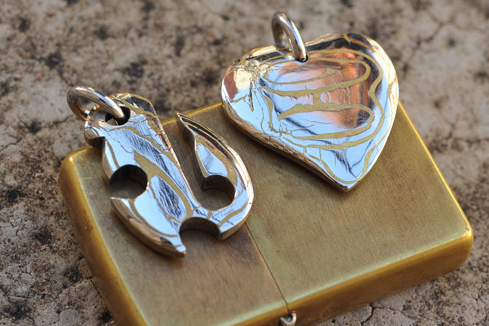 Assorted Damascus and Mokume Jewelry