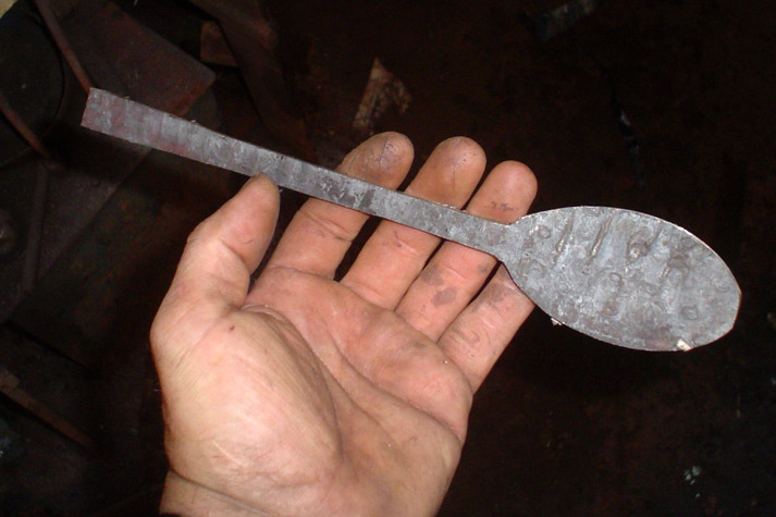27. Making a Fully Stainless Damascus Spoon