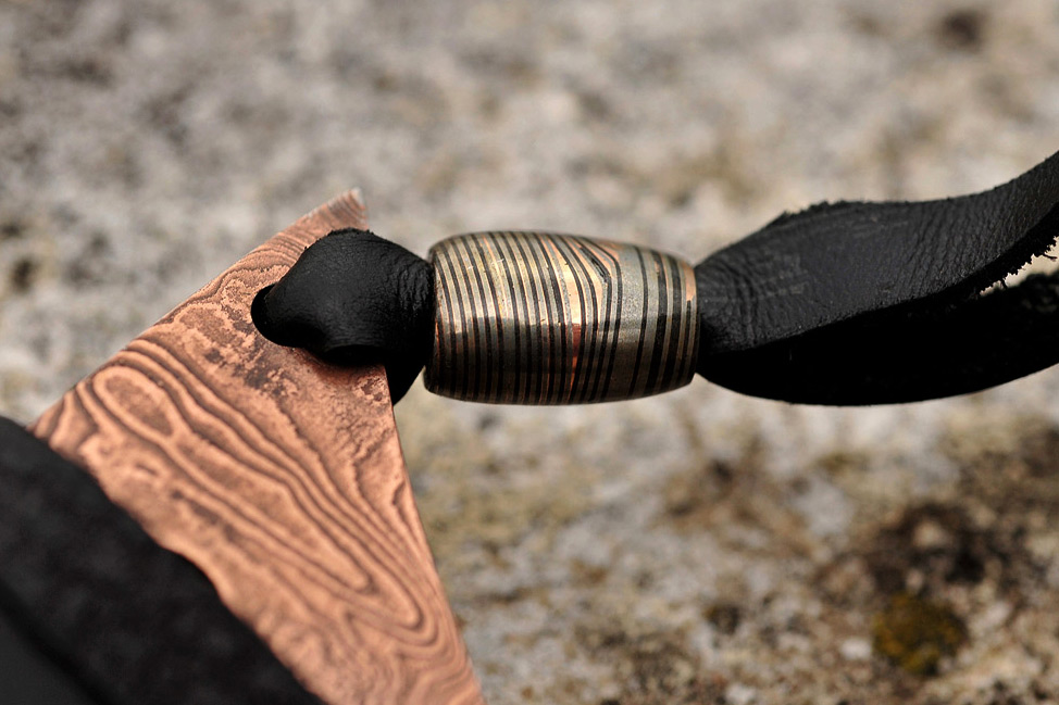Assorted Damascus and Mokume Lanyard Beads