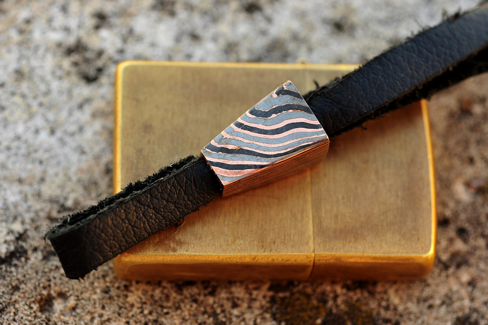 Assorted Damascus and Mokume Lanyard Beads