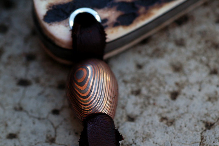 Assorted Damascus and Mokume Lanyard Beads