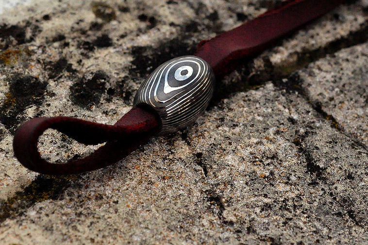 Assorted Damascus and Mokume Lanyard Beads