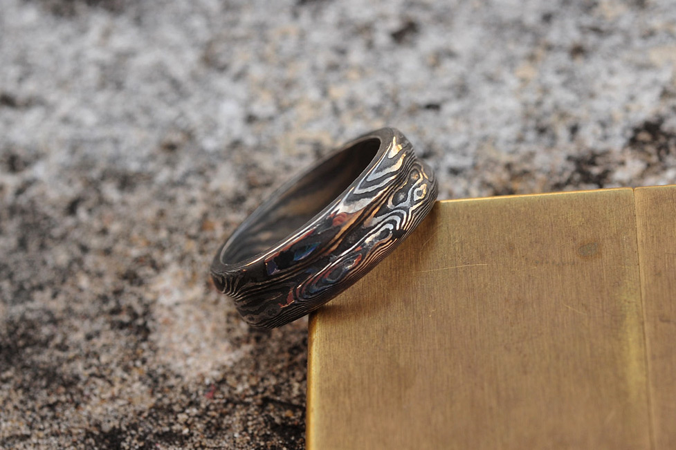 Assorted Damascus and Mokume Rings